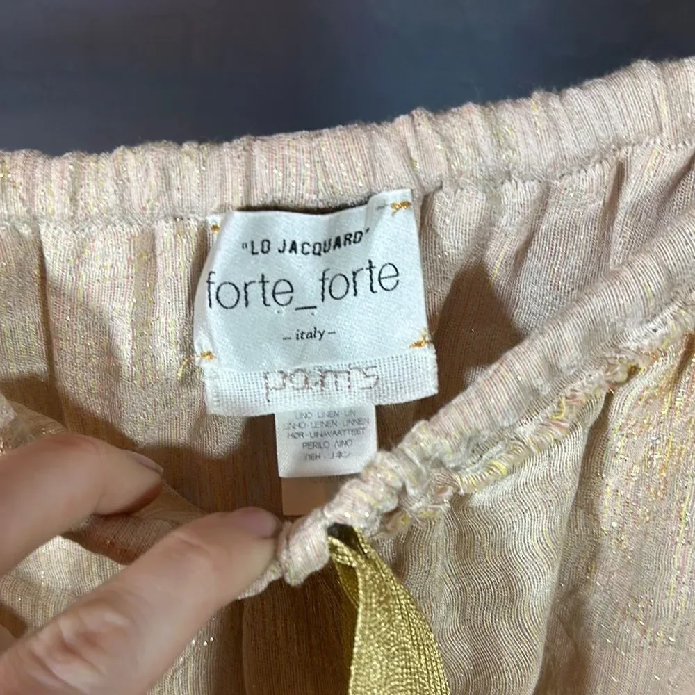 Beige Drawstring Pants - Picture 2 of 10